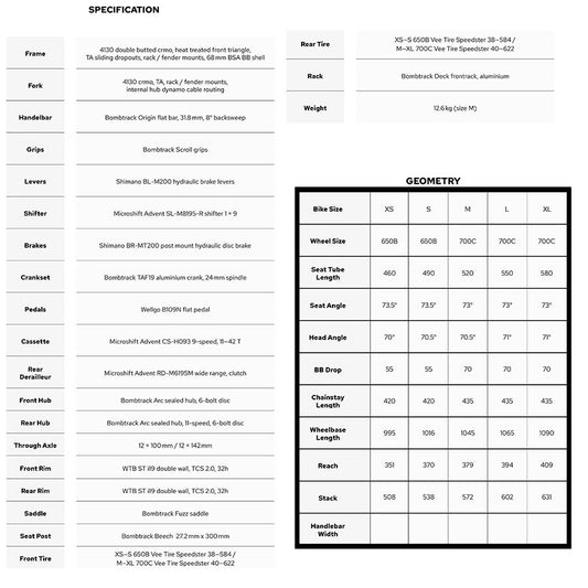 Bombtrack Arise Geared Commuter Bicycle 700C Blue M