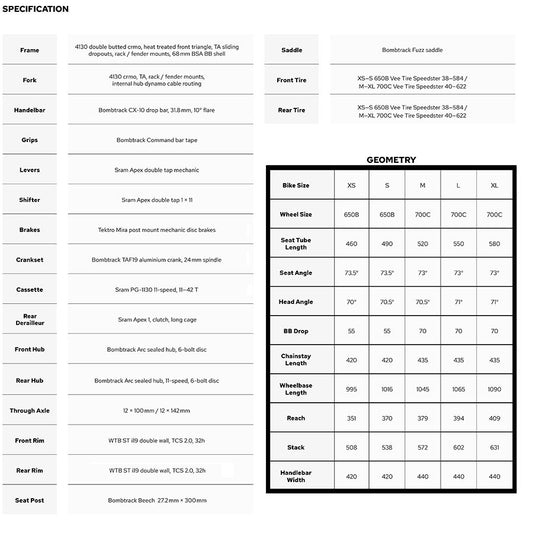 Bombtrack Arise SG Apex Road Bicycle 700C Grey/Blue M