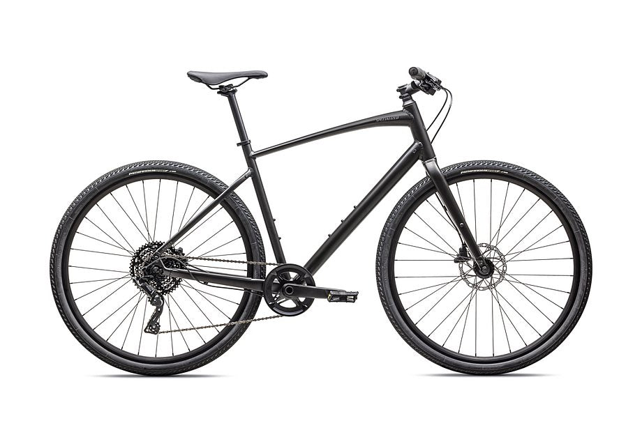 2025 Specialized Sirrus X 3.0 Km Bike Satin Obsidian / Smoke Reflective Xxs