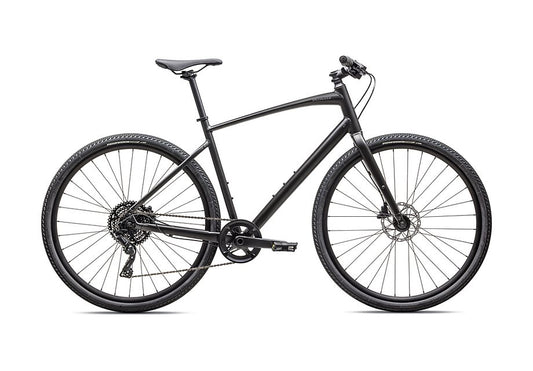 2025 Specialized Sirrus X 3.0 Km Bike Satin Obsidian / Smoke Reflective Xxs