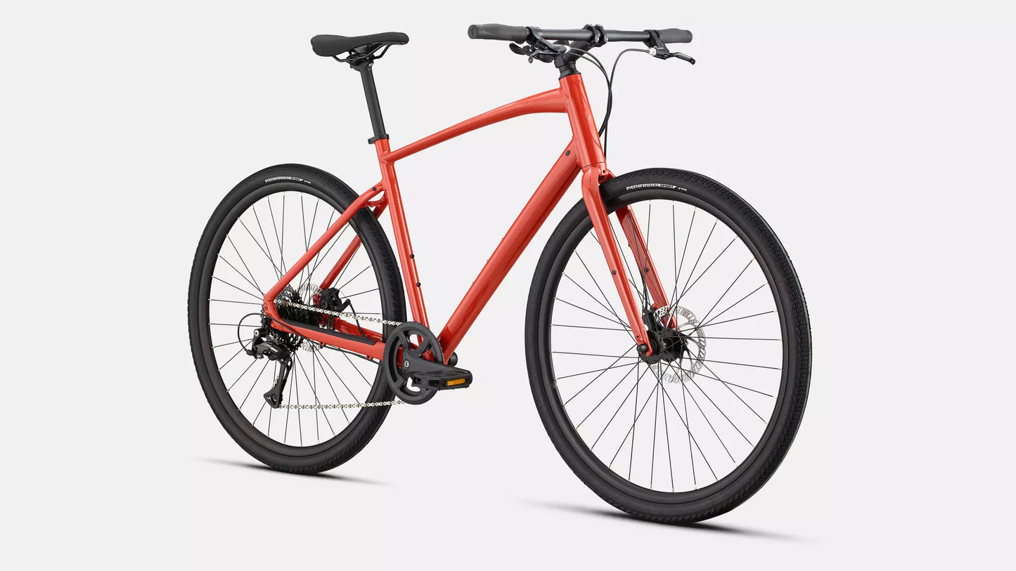 2025 Specialized sirrus x 1.0 km bike deep orange/redwood m