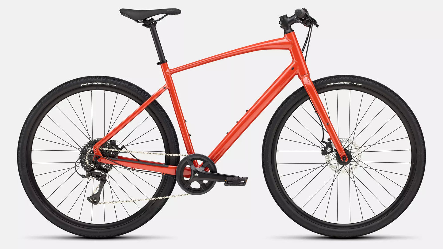 2025 Specialized sirrus x 1.0 km bike deep orange/redwood m