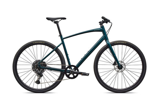 2026 Specialized Sirrus X 3.0 Km Bike Gloss Emerald Metallic / Fjord Metallic Frost Reflective Xl