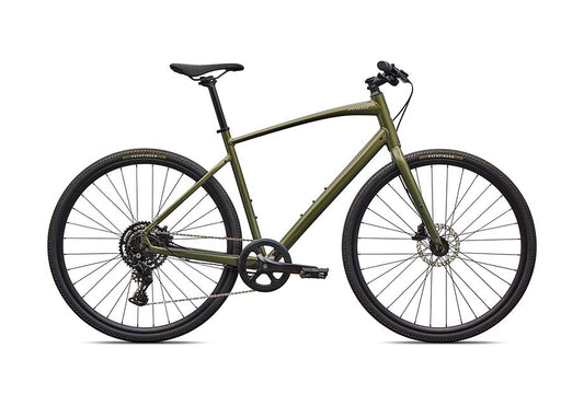 2026 Specialized Sirrus X 2.0 Km Bike Gloss Laruel Green Metallic / Sandstone Metallic Frost Reflective S