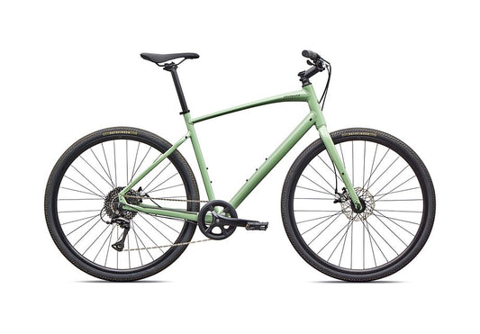 2026 Specialized Sirrus X 1.0 Km Bike Gloss Pistachio / Laurel Green Metallic Frost Reflective M