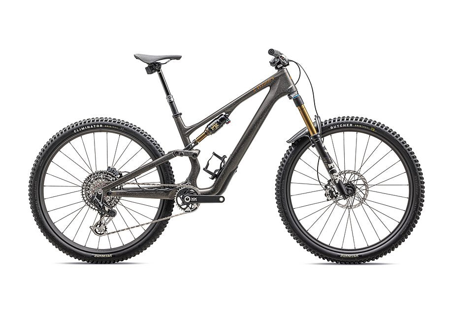 2025 Specialized Stumpjumper 15 S-Works bike satin gunmetal / clay / white mtn / dove grey / gloss bronze s1