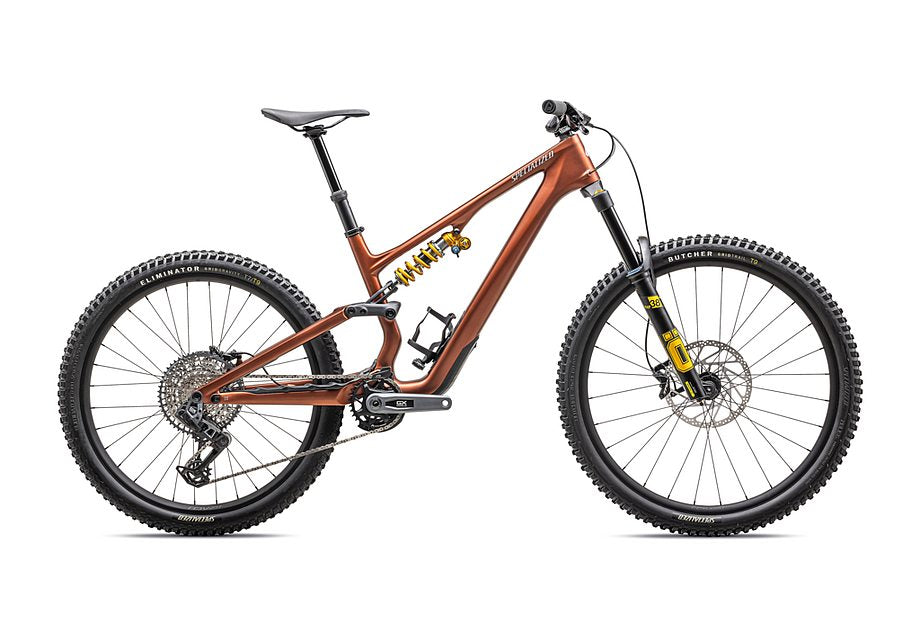 2025 Specialized Stumpjumper 15 ohlins coil bike satin copper speckle / satin silver dust s2