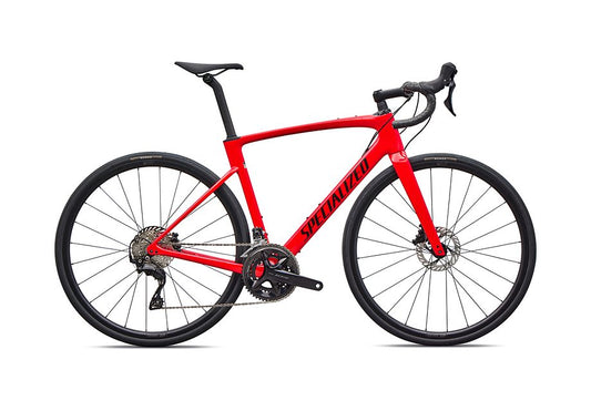 2026 Specialized Roubaix Sport Bike Gloss Vivid Red/Obsidian 54