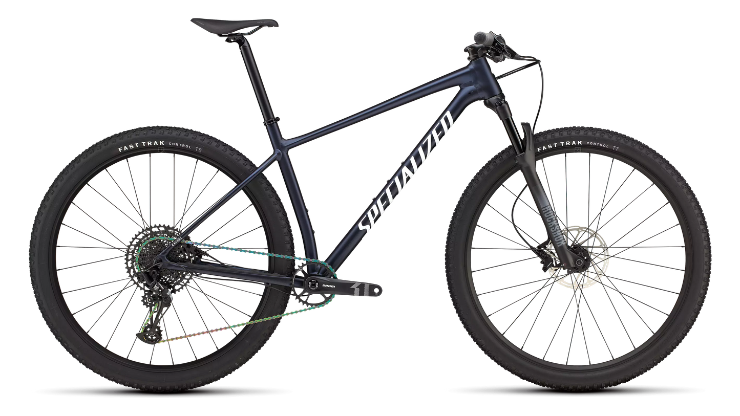 2025 Specialized chisel ht comp bike gloss metallic deep marine / white xs [b2bsync]