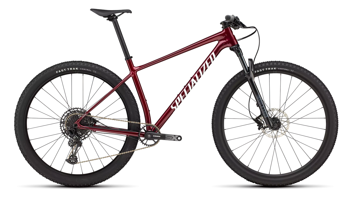 2025 Specialized chisel ht bike gloss maroon / white xs [b2bsync]