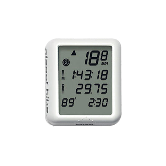 Planet Bike Protege 9.0 Bike Computer - Wired White