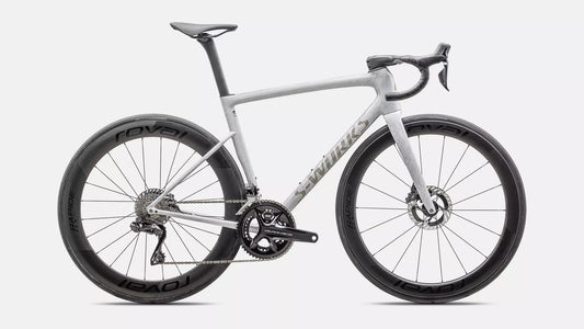 2025 Specialized tarmac sl8 S-Works di2 bike gloss dove grey / silver dust blurred impasto / black pearl 58