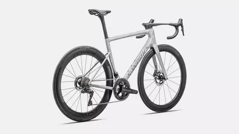 2025 Specialized tarmac sl8 S-Works di2 bike gloss dove grey / silver dust blurred impasto / black pearl 61