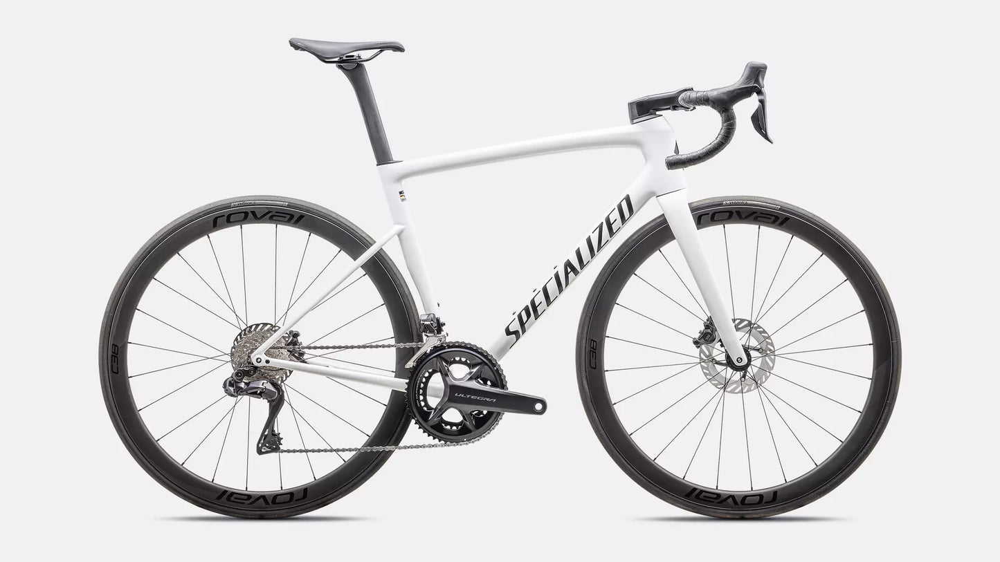2025 Specialized tarmac sl8 expert di2 bike gloss white / black metallic 49