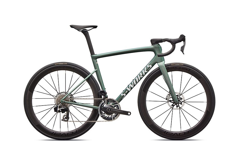 2026 Specialized Tarmac Sl8 S-Works Axs Bike Gloss Premium Fjord Metallic / White Metallic Silver 56
