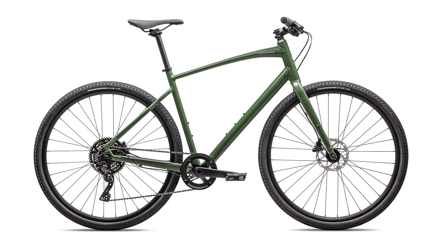 2025 Specialized sirrus x 3.0 km bike gloss cypress / cool grey reflective s [b2bsync]