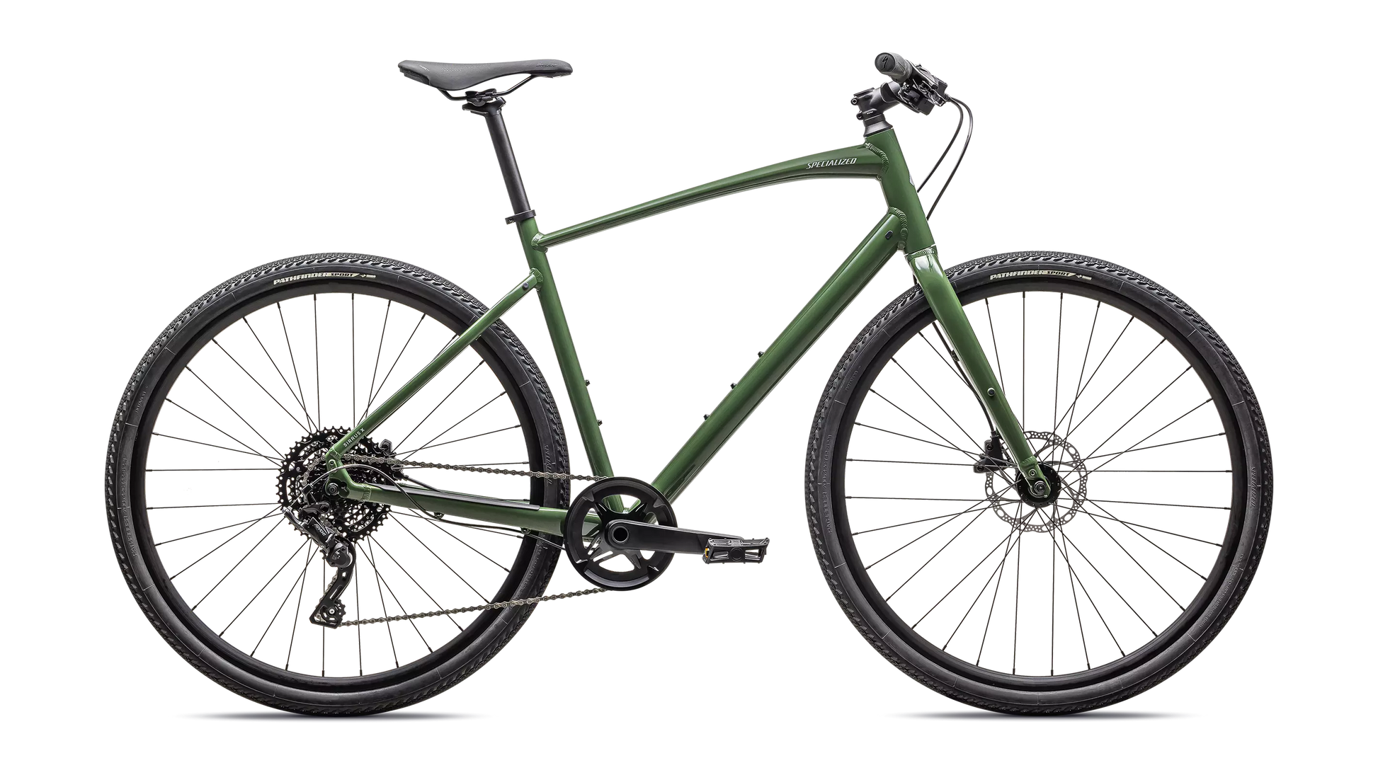 2025 Specialized sirrus x 3.0 km bike gloss cypress / cool grey reflective s [b2bsync]