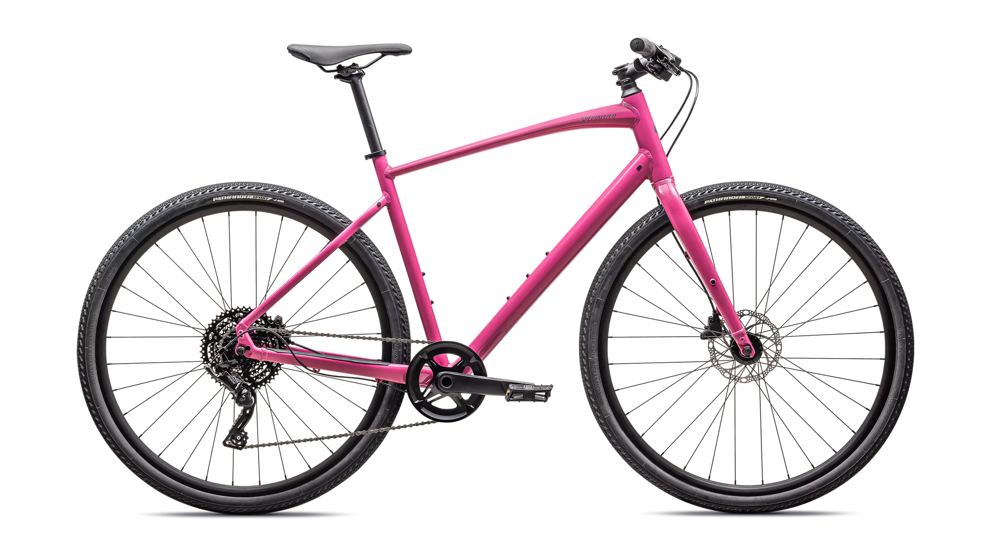 2025 Specialized sirrus x 3.0 km bike gloss rebel pink / ashen grey reflective l [b2bsync]