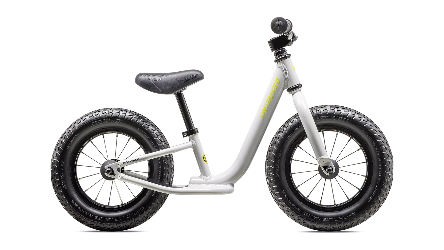 2025 Specialized hotwalk bike gloss dune white / team yellow 12 [b2bsync]