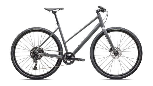 2025 Specialized sirrus x 3.0 st km bike gloss ashen grey / black liquid metal reflective m [b2bsync]
