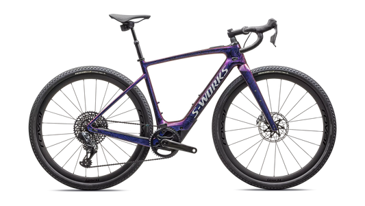 2025 Specialized creo sl S-Works carbon ul bike gloss carbon / red to blue pearl strata / satin liquid silver 49 [b2bsync]