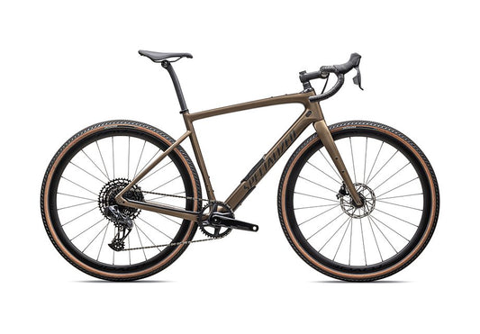 2025 Specialized diverge expert carbon bike satin burnt gold metallic / black liquid metal 61