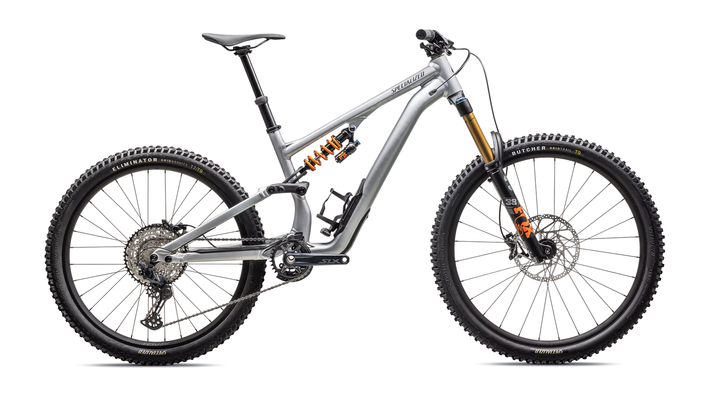2025 Specialized Stumpjumper 15 fox coil alloy bike satin brushed aluminum / cast blue s2 [b2bsync]