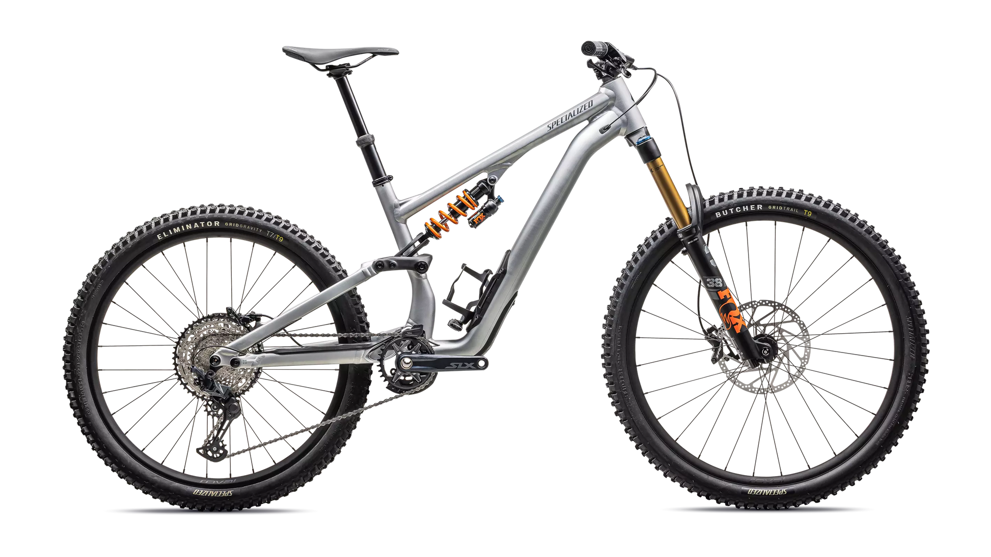 2025 Specialized Stumpjumper 15 fox coil alloy bike satin brushed aluminum / cast blue s5 [b2bsync]