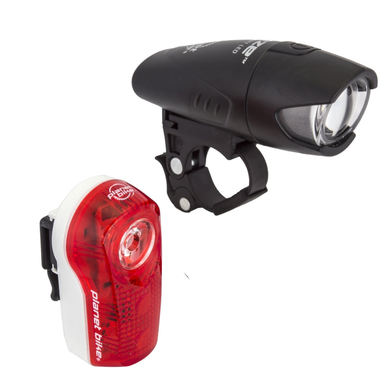 Planet Bike Blaze 1/2 watt/Superflash Headlight/Taillight Set - Black
