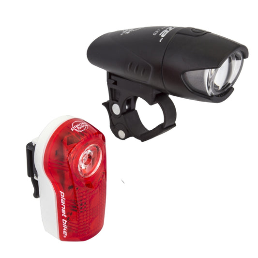 Planet Bike Blaze 1/2 watt/Superflash Headlight/Taillight Set - Black