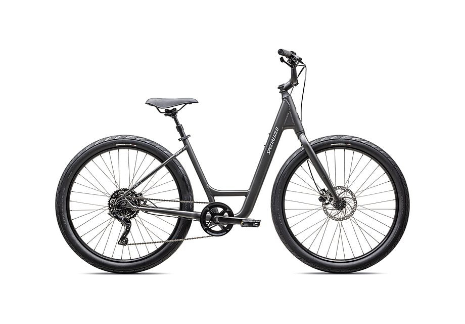 2025 Specialized roll 3.0 low entry bike satin smoke / satin morning mist reflective s