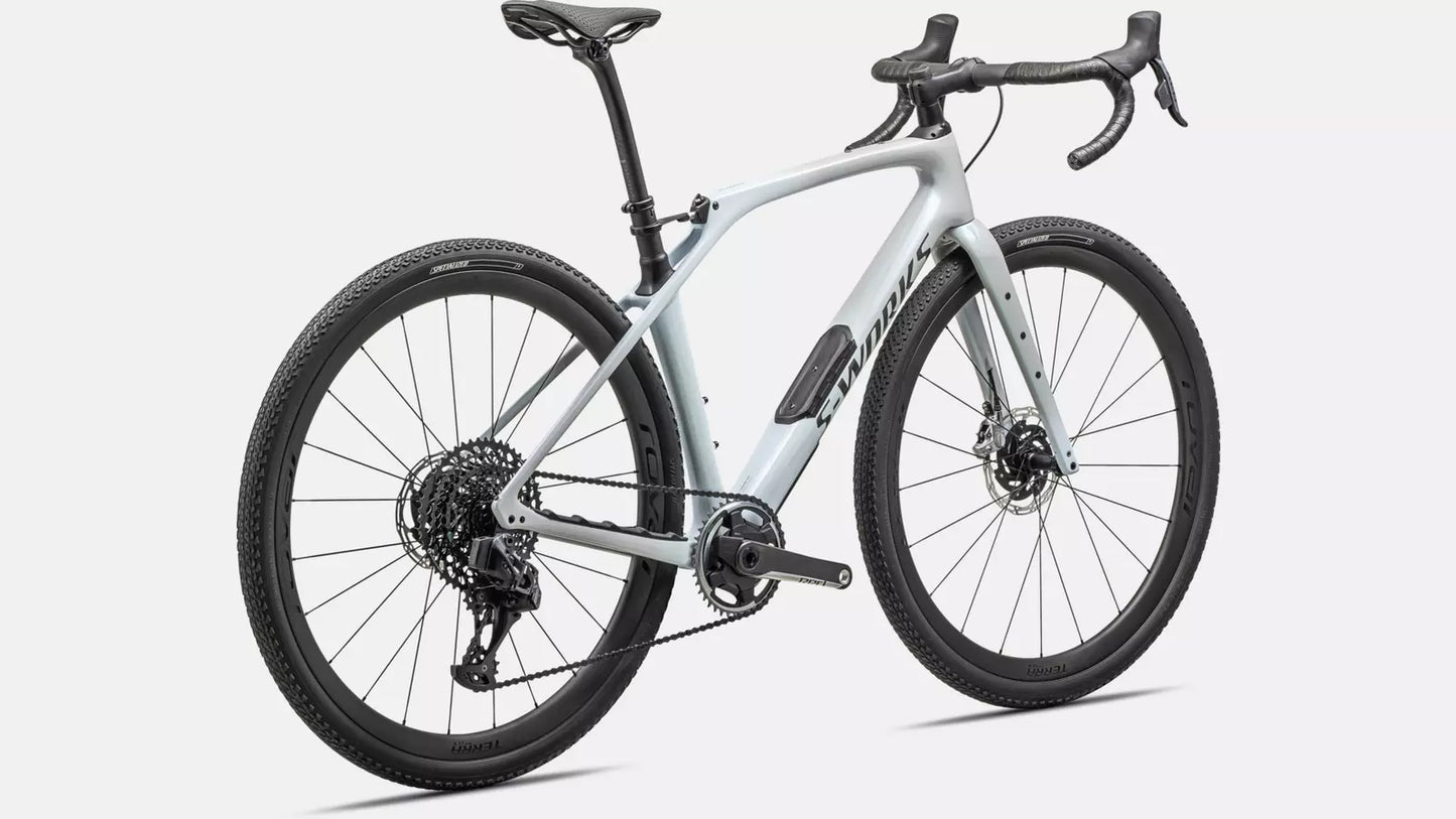 2024 Specialized diverge str S-Works bike dove grey+eyris pearl - morning mist / eyris pearl  / smoke 54 Bicycle Specialized   