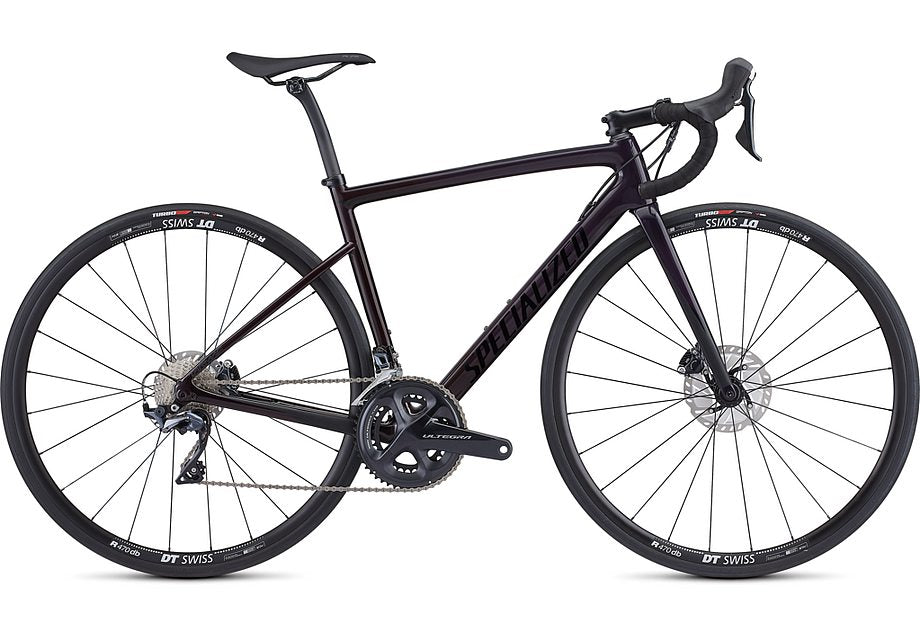 Specialized tarmac wmn sl6 comp disc gloss purple tint - red fade/satin black 52