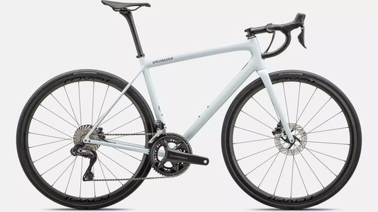 2024 Specialized aethos pro udi2 bike gloss morning mist + lapis radial fade + fog tint edge fade / smoke 61 Bicycle Specialized   