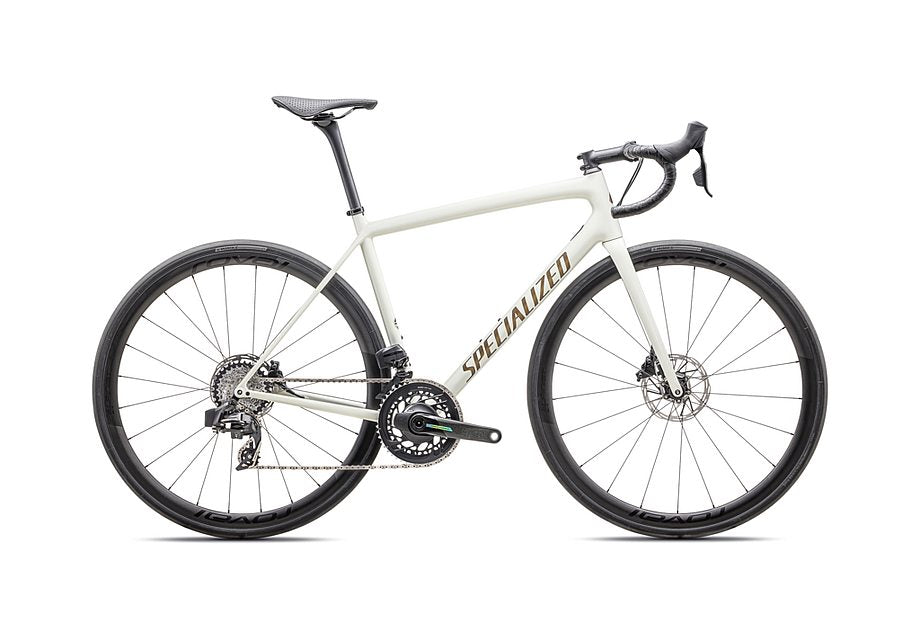 2025 Specialized aethos pro etap bike gloss birch / gold pearl radial fades / burnt gold metallic 56