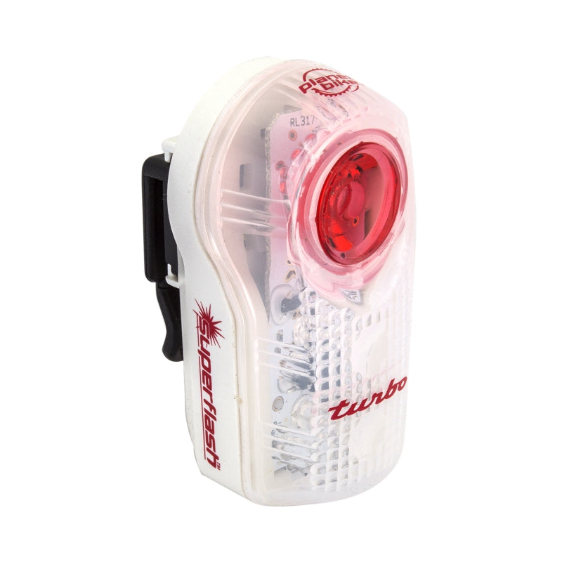 Planet Bike LED Superflash Turbo Taillight: Red/Clear/White