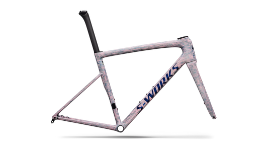 Specialized Tarmac Sl8 S-Works Frmset Gloss Dolomite Metallic / Directional Brush / Blue Majesty Metallic 58 [b2bsync]