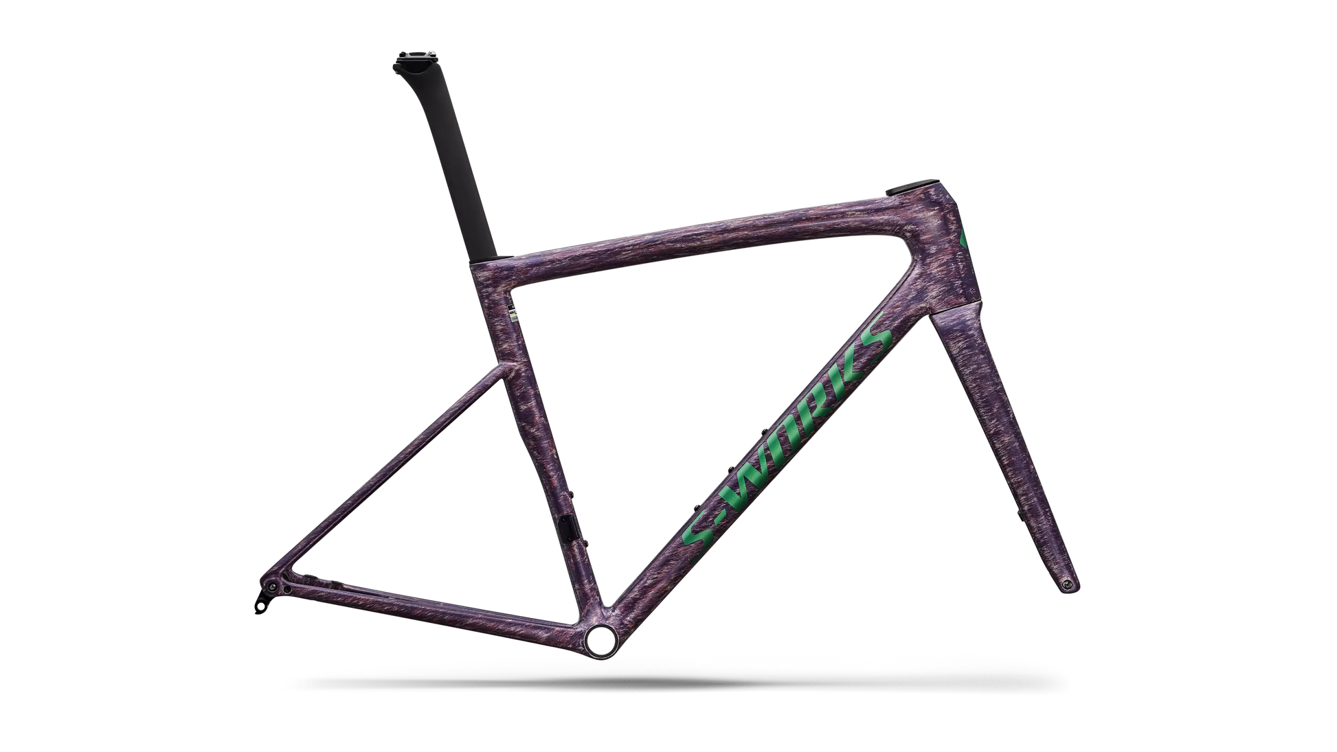 Specialized Tarmac Sl8 S-Works Frmset Gloss Dolomite Metallic / Directional Brush / Oasis Tint Over Liquid Metal 56 [b2bsync]