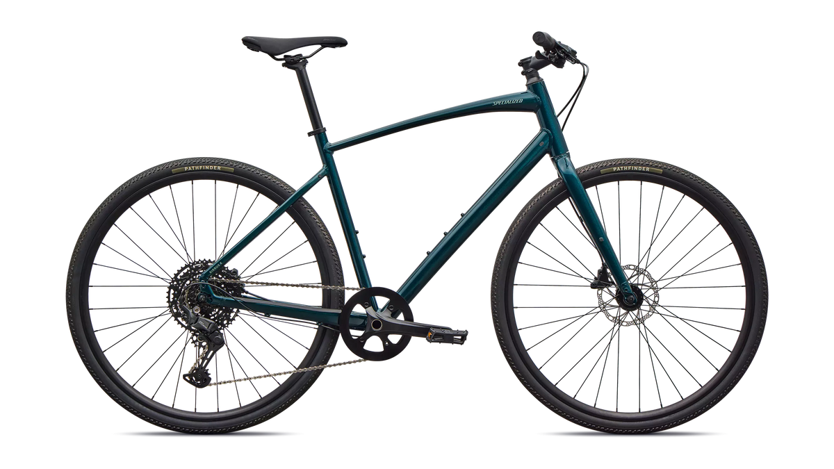 2026 Specialized Sirrus X 3.0 Km Bike Gloss Emerald Metallic / Fjord Metallic Frost Reflective Xxs [b2bsync]