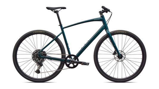 2026 Specialized Sirrus X 3.0 Km Bike Gloss Emerald Metallic / Fjord Metallic Frost Reflective M [b2bsync]