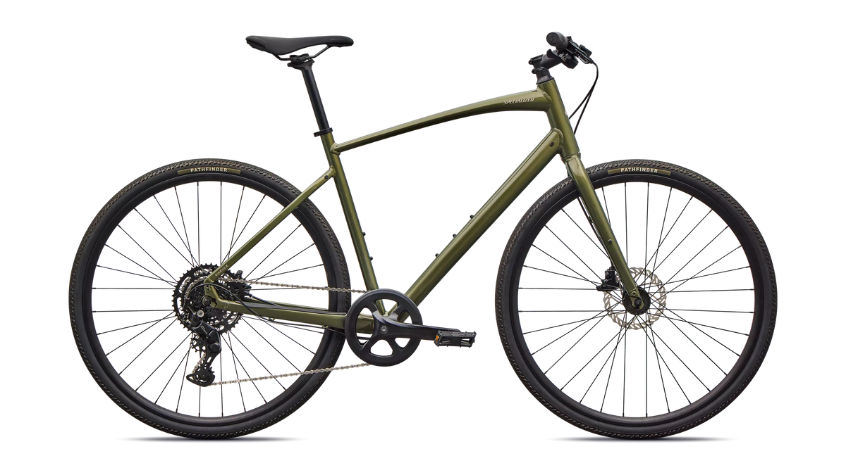 2026 Specialized Sirrus X 2.0 Km Bike Gloss Laruel Green Metallic / Sandstone Metallic Frost Reflective Xs [b2bsync]