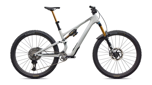 2026 Specialized Stumpjumper 15 S-Works Di2 Bike Gloss Dolomite Metallic / Smoked Liquid Metal S3 [b2bsync]