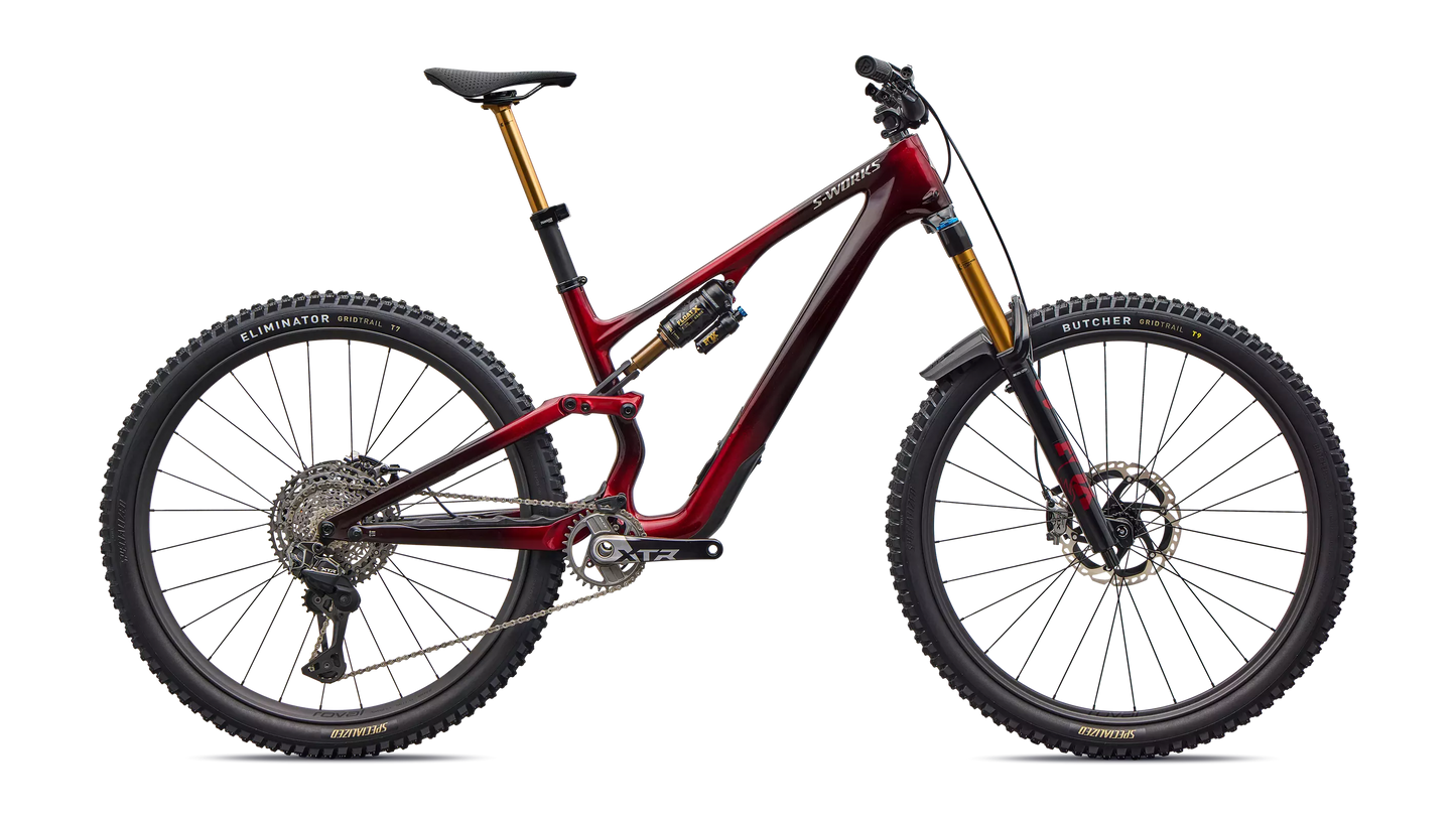 2026 Specialized Stumpjumper 15 S-Works Di2 Bike Gloss Solidity Metallic / Bordeaux Metallic / Brushed Chrome S5 [b2bsync]
