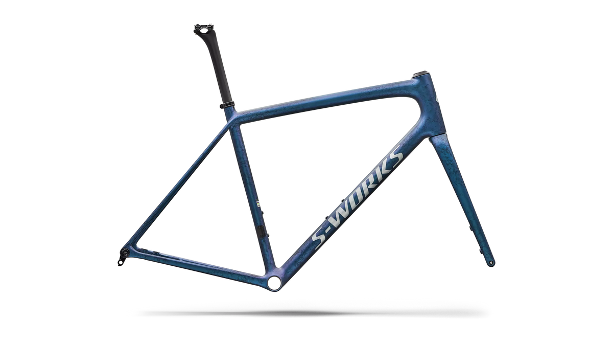 Specialized Aethos S-Works Frmset Satin Black Ink Wash / Pearl / Shadow Silver 58 [b2bsync]