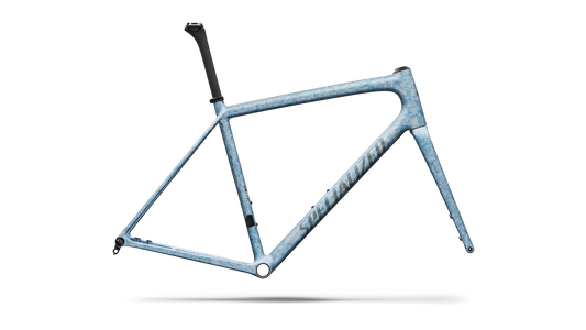 Specialized Aethos Frmset Satin Silver Dust / Glacial Metallic Blurred Impasto / Charcoal Tint 56 [b2bsync]