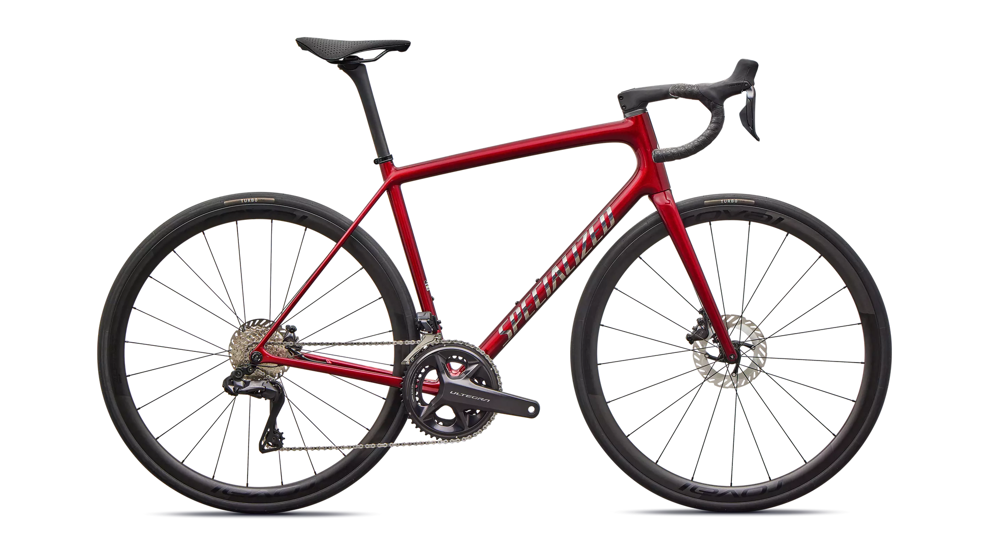 2026 Specialized Aethos Pro Di2 Bike Gloss Red Sky / Chrome 61 [b2bsync]