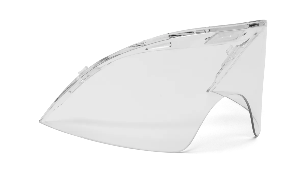 TT5 Trimmed Visor, 60mm, Clear - One Size