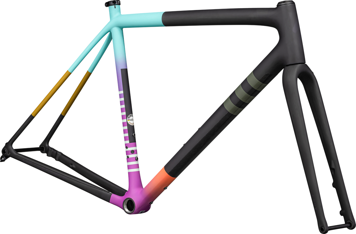 Crux Frameset - SATIN CARBON/PURPLE ORCHID/MIDNIGHT SHADOW METALLIC / 49