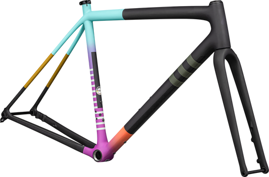 Crux Frameset - SATIN CARBON/PURPLE ORCHID/MIDNIGHT SHADOW METALLIC / 49