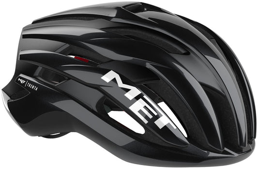 MET Trenta Helmet - Black/Red Gloss Small